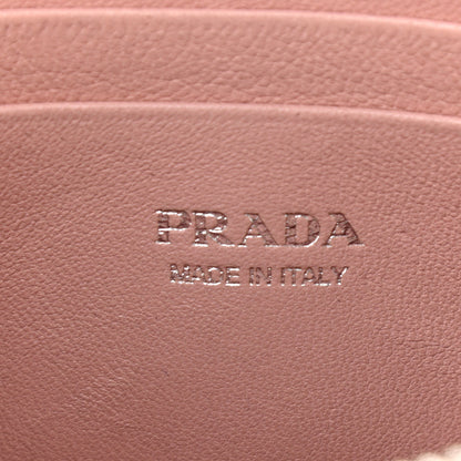Prada Nappa Impunture Diagramme Mini Double Zip Chain Crossbody Bag Orchidea 7 of 14