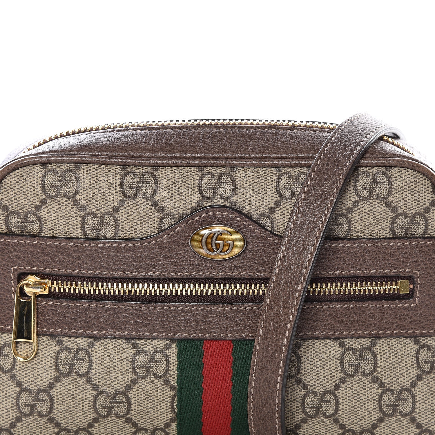 Gucci GG Supreme Monogram Web Mini Ophidia Shoulder Bag Brown 11 of 11