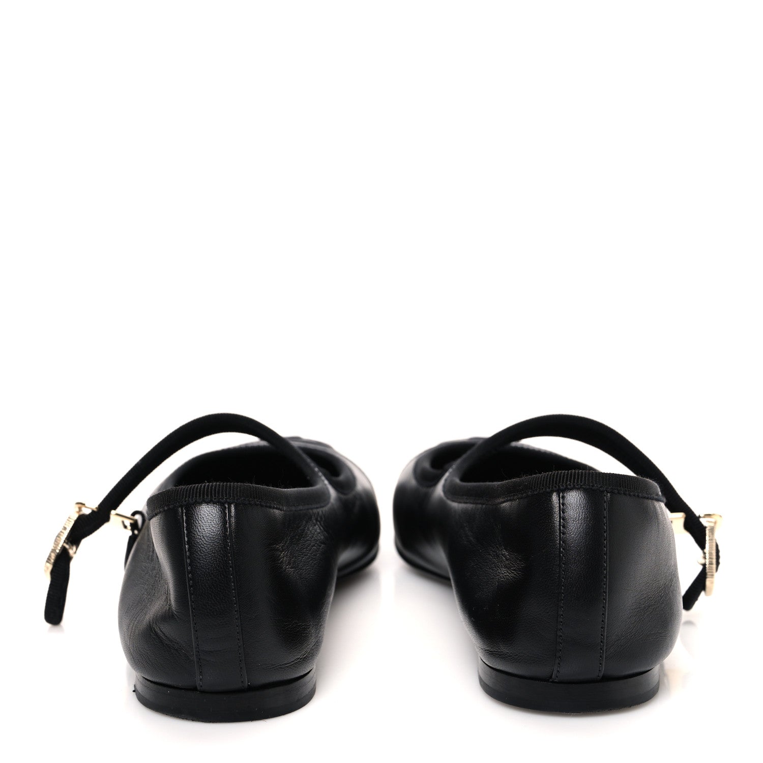 Chanel Lambskin Mary Jane Flats 40 Black 6 of 10