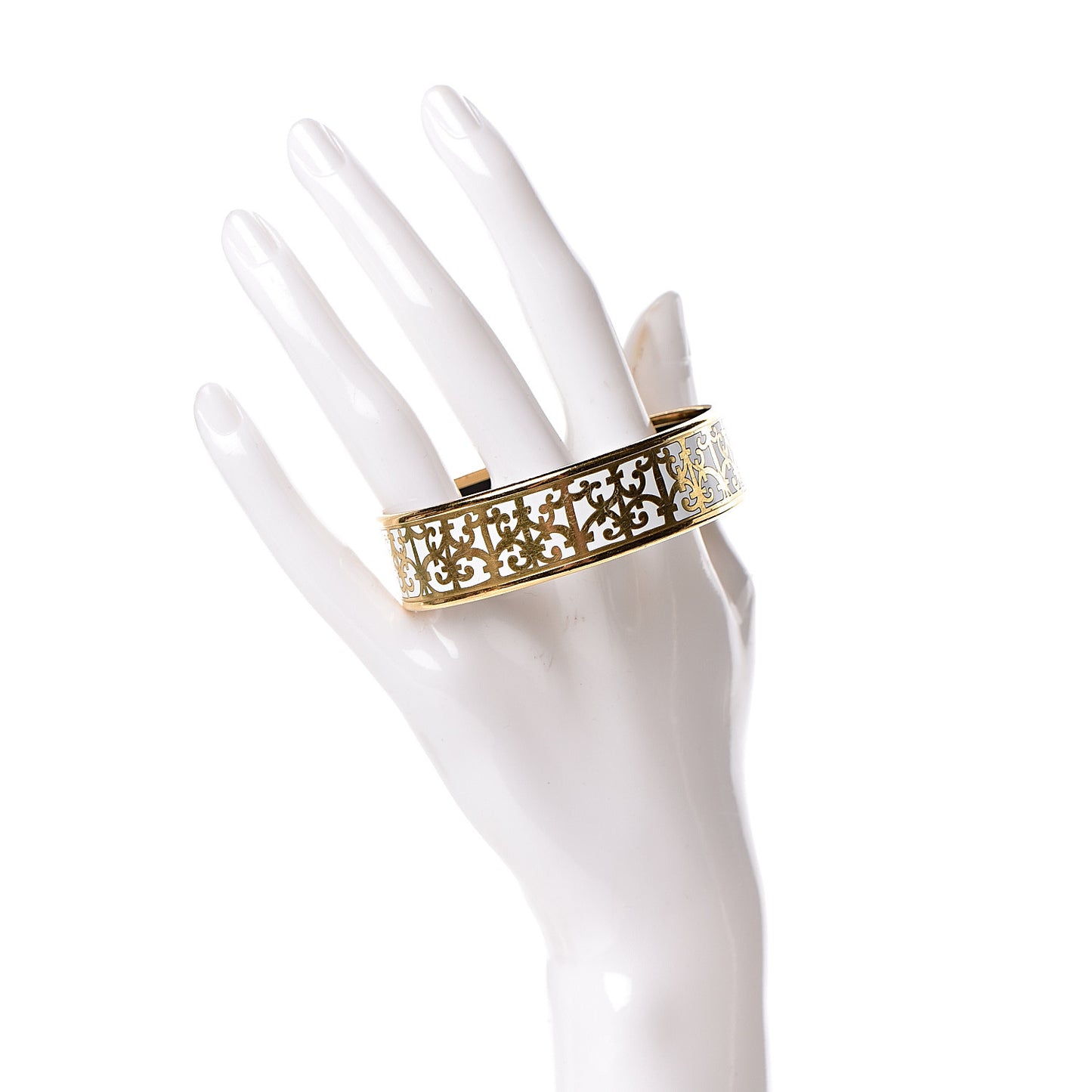 Enamel Printed Wide Balcons du Guadalquivir Bracelet 65 Gold