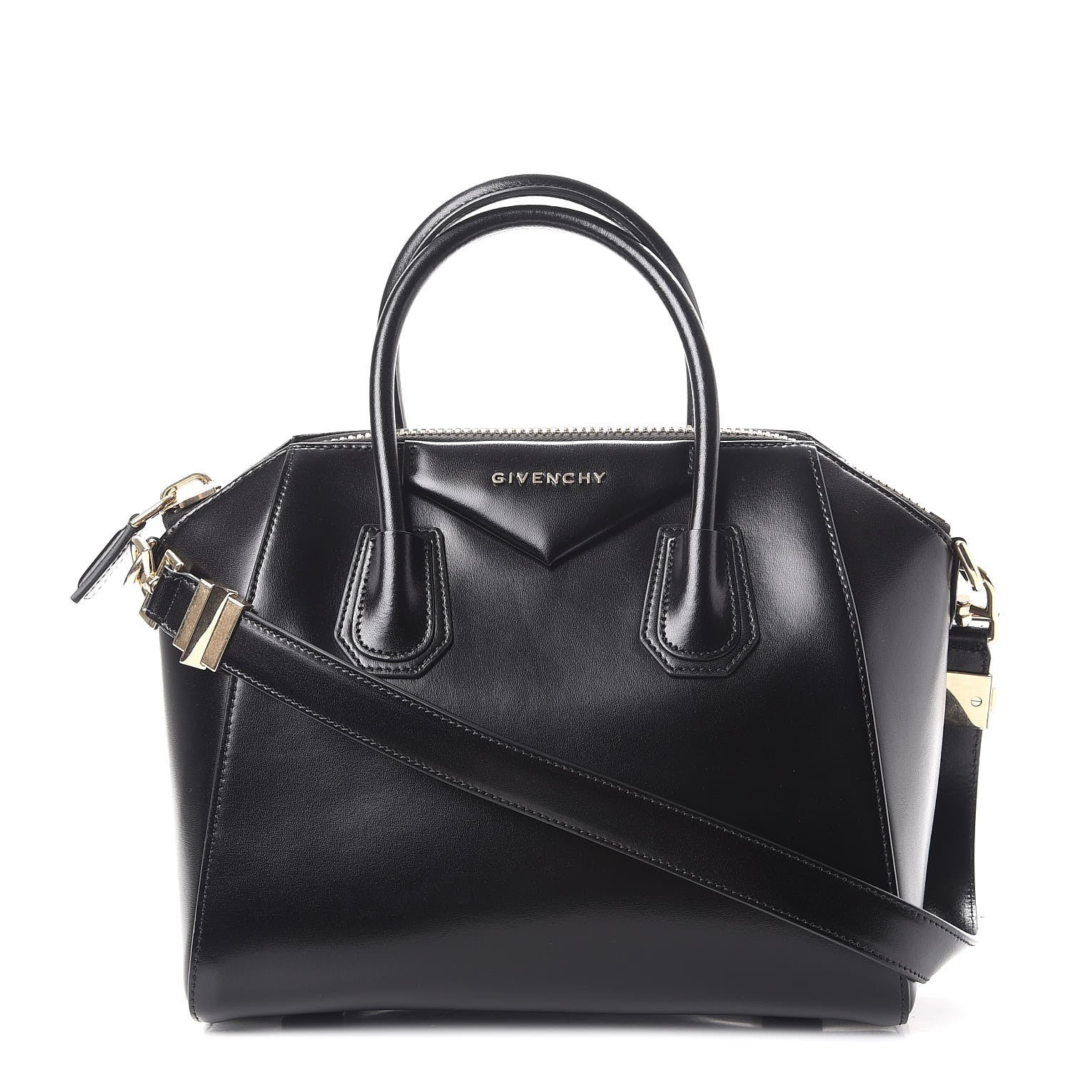 Givenchy Shiny Lord Calfskin Small Antigona Black 1 of 12
