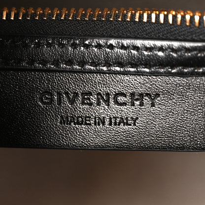 Givenchy Canvas Jacquard Embroidered Calfskin 4G Mini Antigona Black 6 of 11