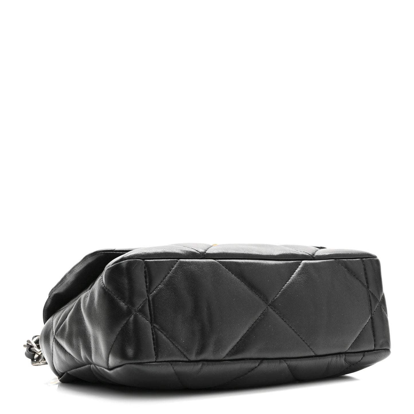 Lambskin Quilted Medium Chanel 19 Flap Black