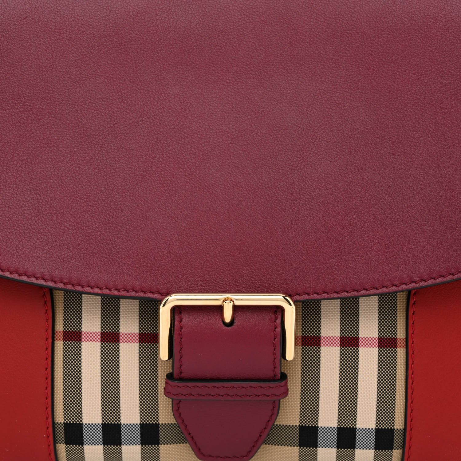 Burberry Horseferry Check Medium Dickens Crossbody Bag Parade Red 9 of 11