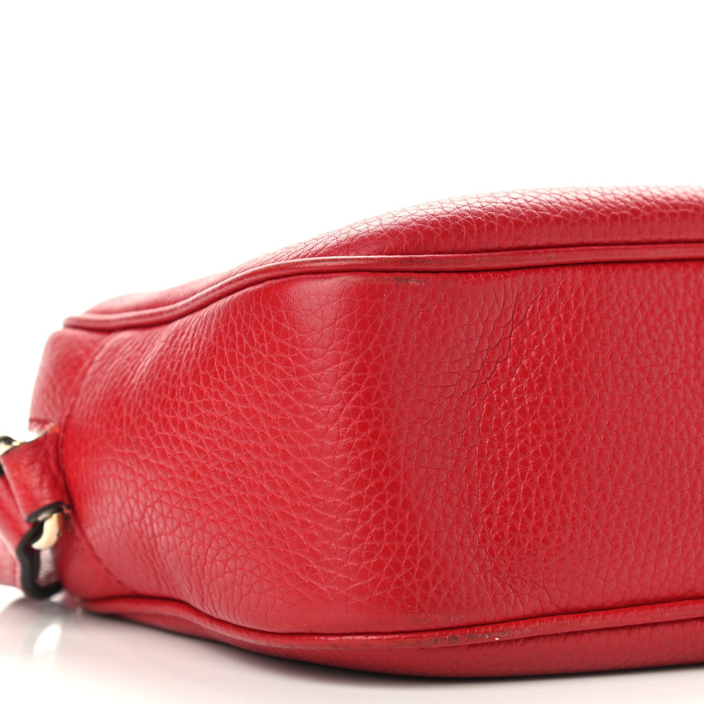 Pebbled Calfskin Small Soho Disco Bag Tabasco Red