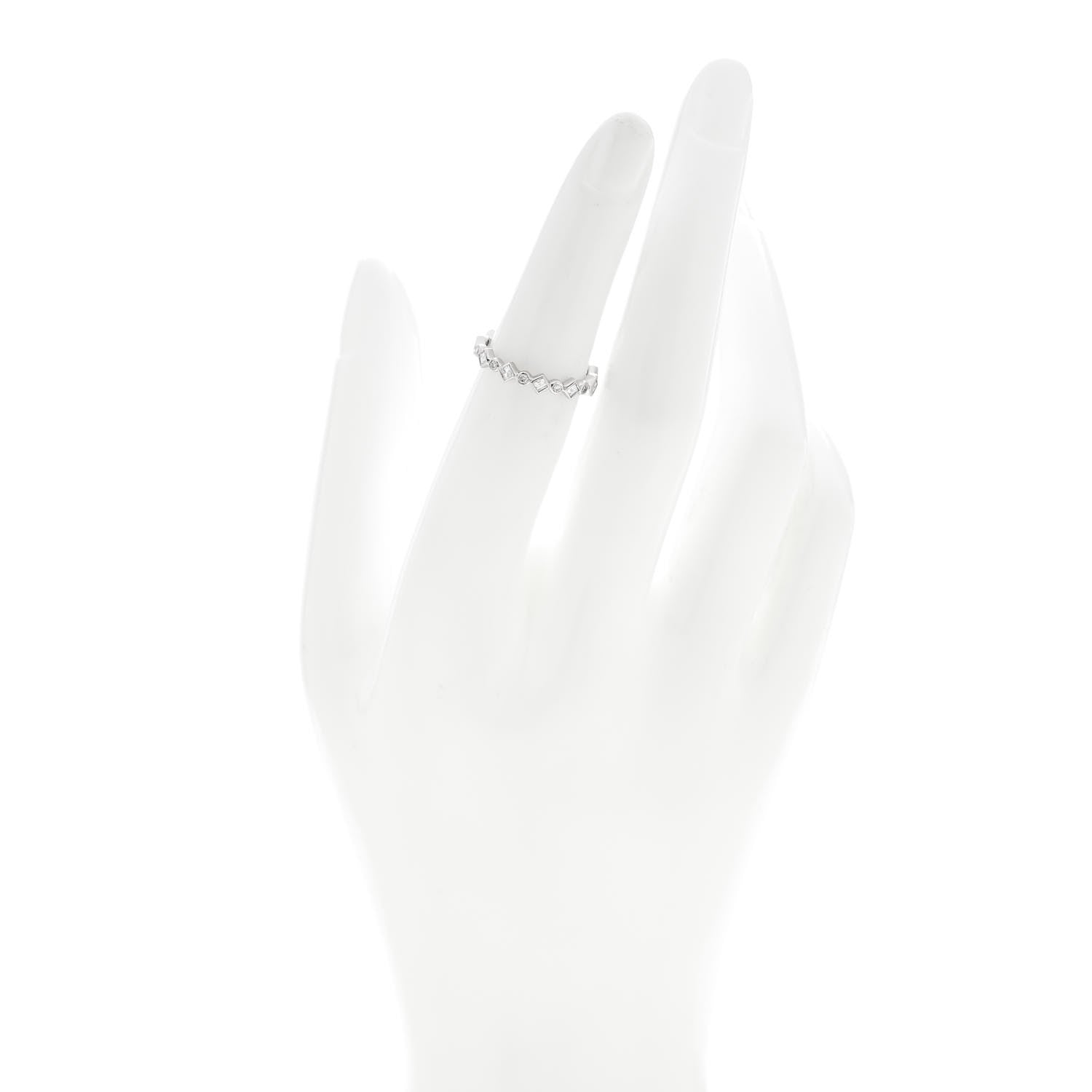 Tiffany Platinum Diamond Jazz Band Ring 49 5 2 of 4