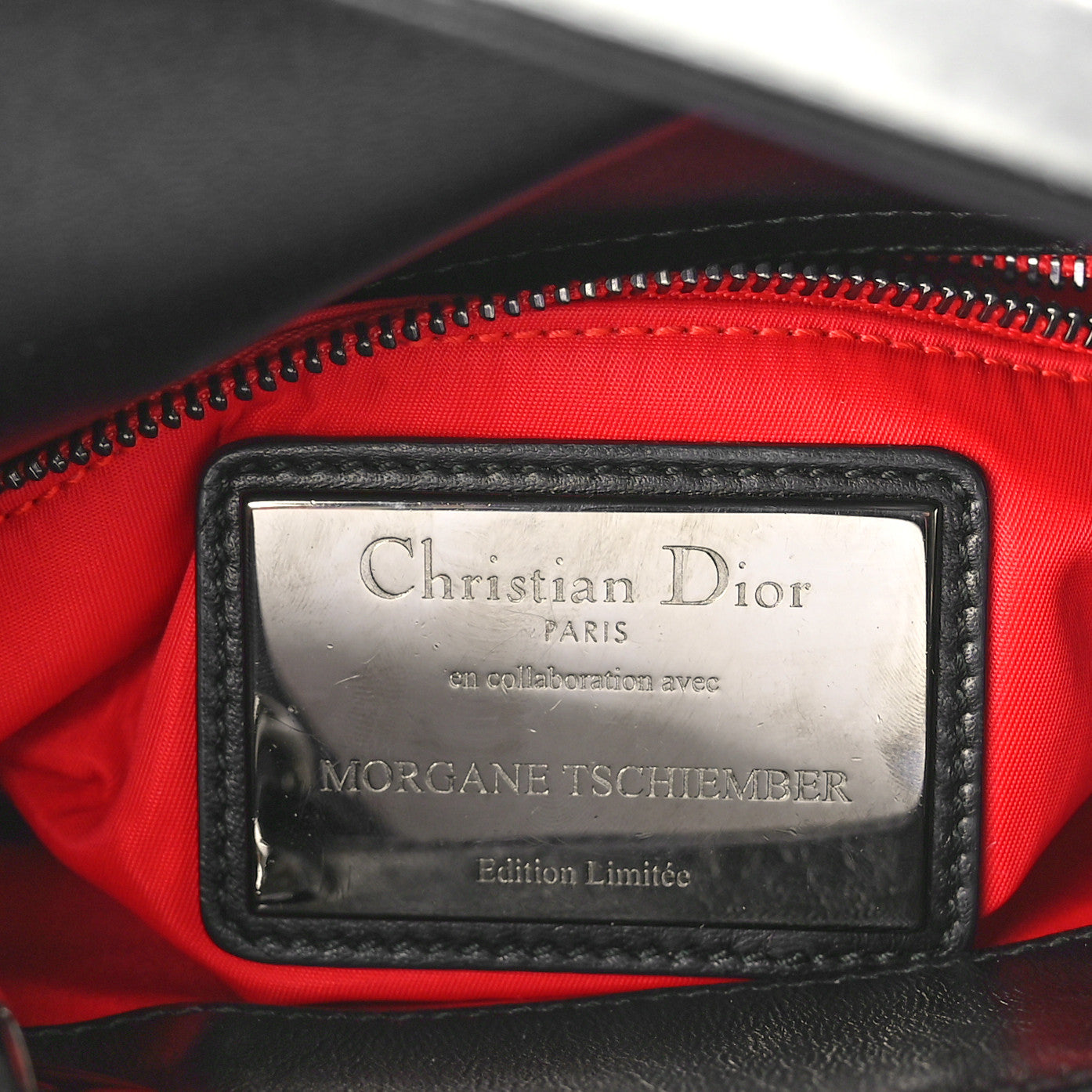 Lambskin Cannage Mini Morgane Tschiember Lady Dior Black