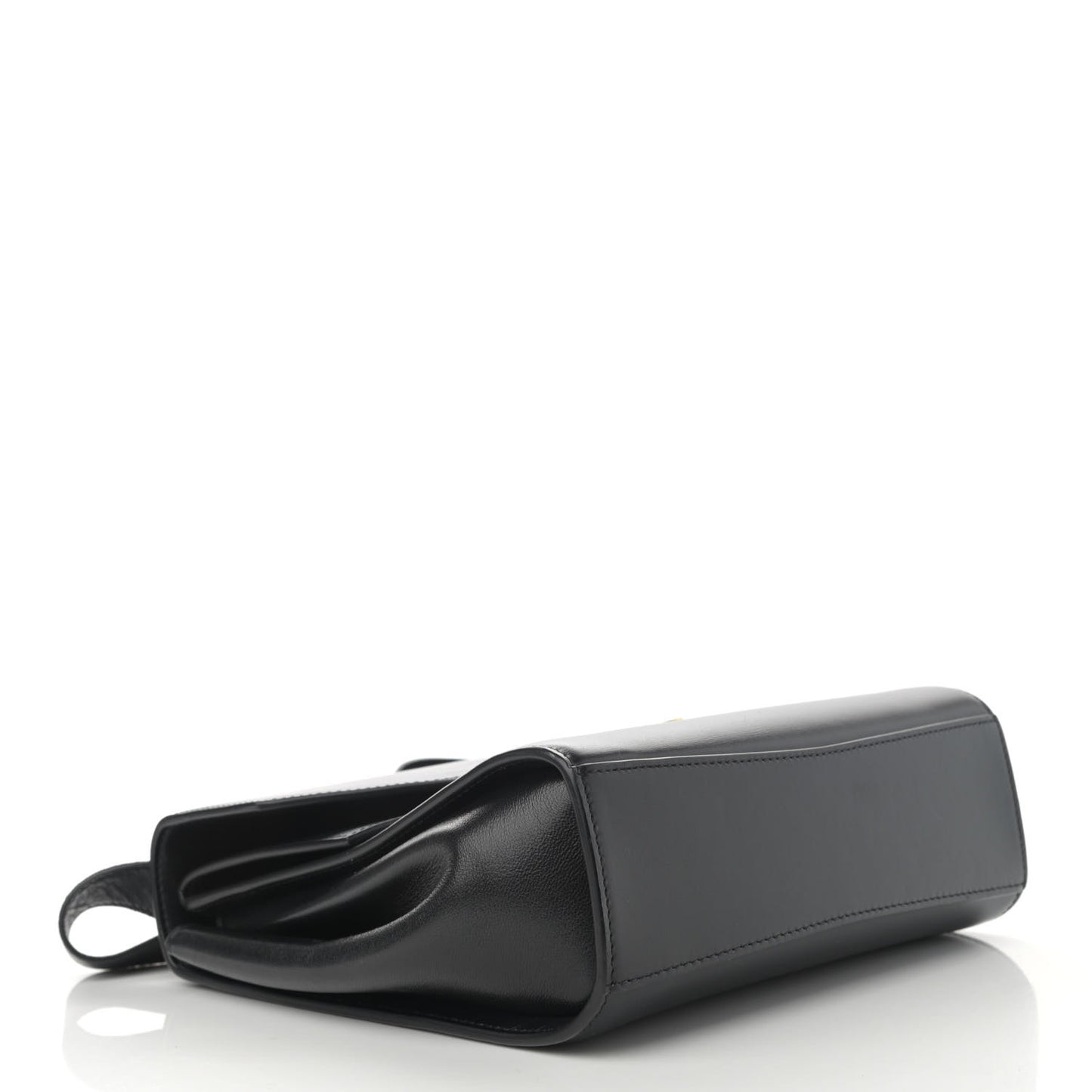 Box Calfskin Nappa Clip Bag Black
