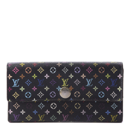 Louis Vuitton Monogram Multicolor Sarah Wallet Black Grenade 1 of 11