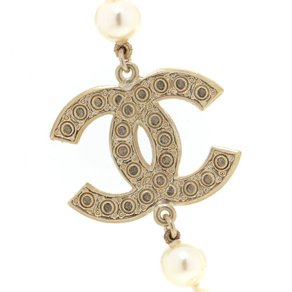 Chanel Pearl CC 100th Anniversary Necklace Light Gold 13 of 14
