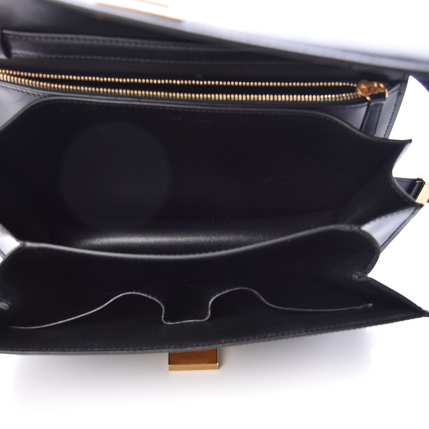 Box Calfskin Medium Classic Box Flap Bag Black