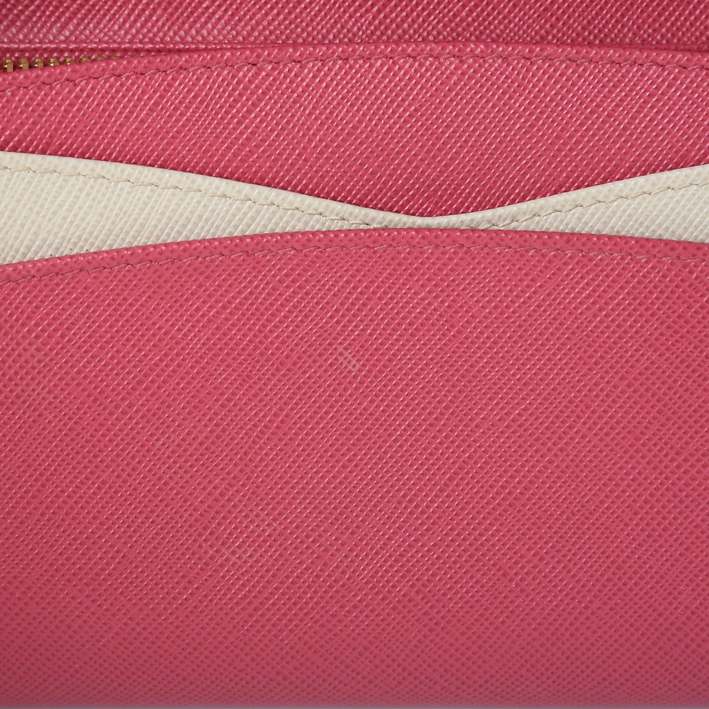Saffiano Metal Continental Flap Wallet Peonia Fuoco