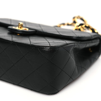 Chanel Lambskin Quilted Mini Square Flap Bag Black 10 of 10