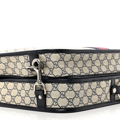 Gucci GG Supreme Monogram Web Savoy Garment Bag Beige Blue 8 of 9