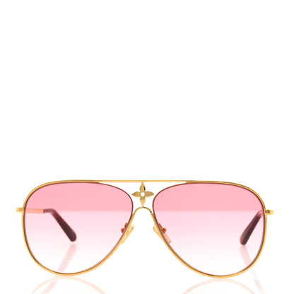 Louis Vuitton Metal LV Star Pilot Sunglasses Z1868U Pink 2 of 7