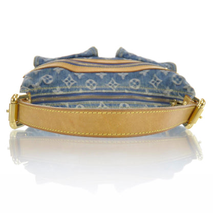 Louis Vuitton Monogram Denim Baggy PM Blue 4 of 10