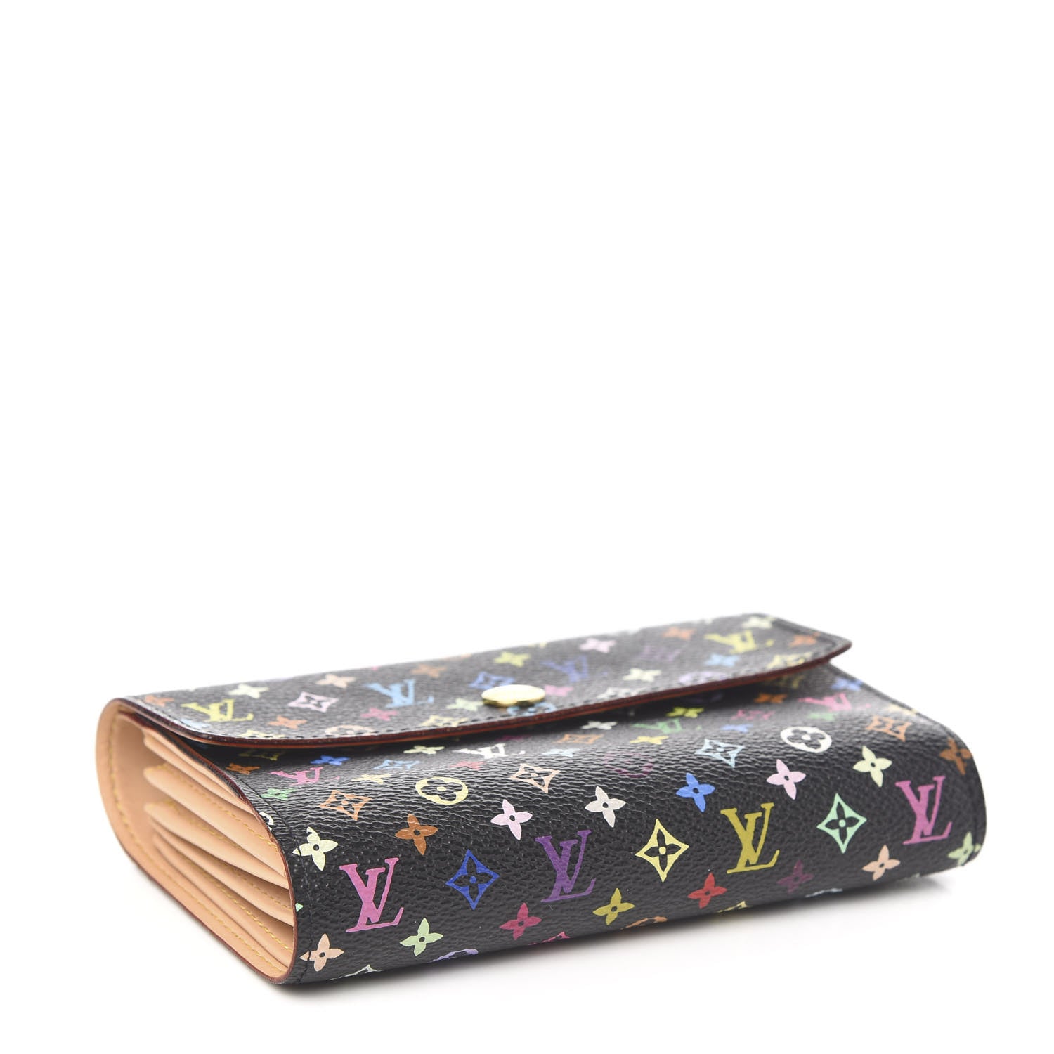 Louis Vuitton Monogram Multicolor Alexandra Wallet Black 4 of 7