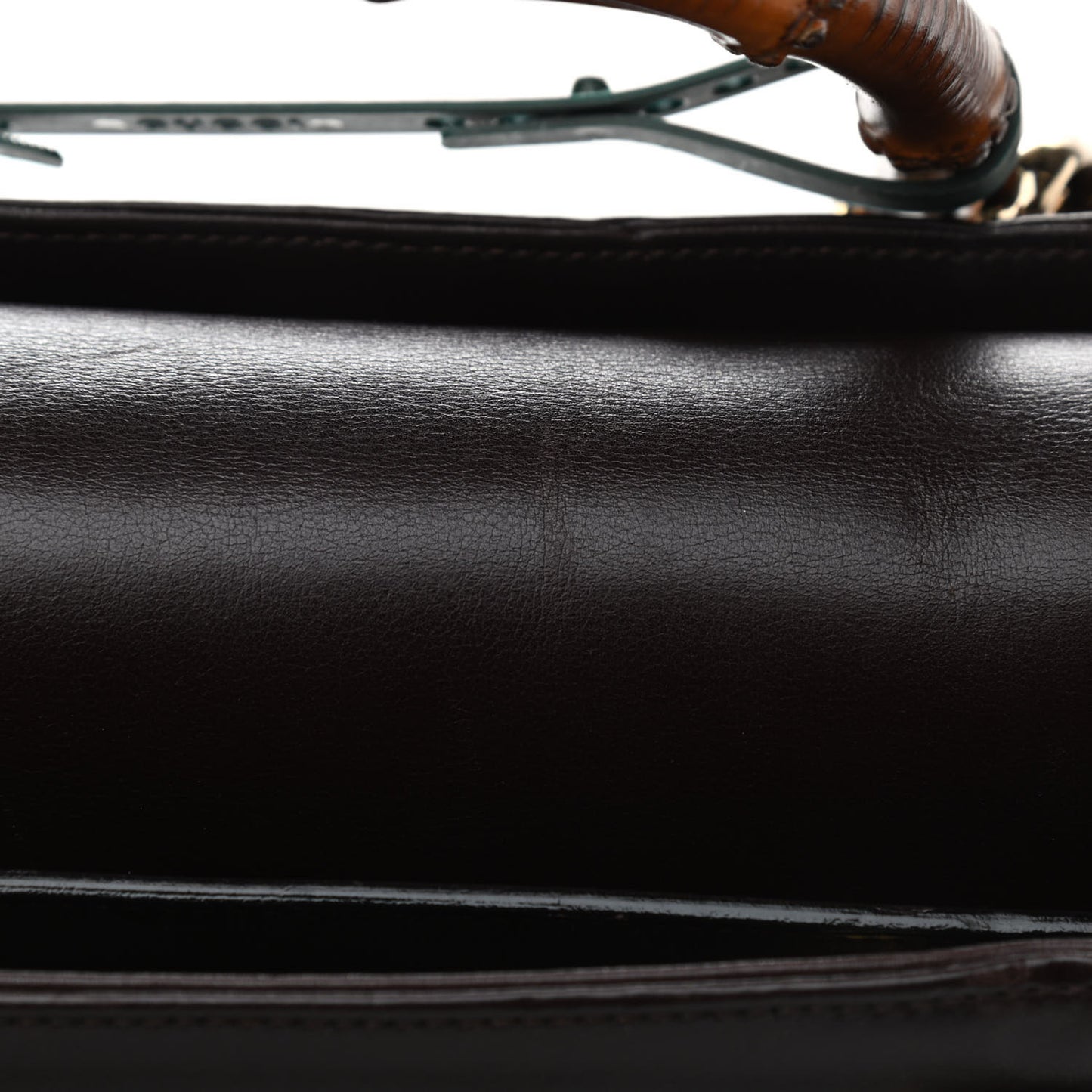 Calfskin Bamboo Tote Burgundy