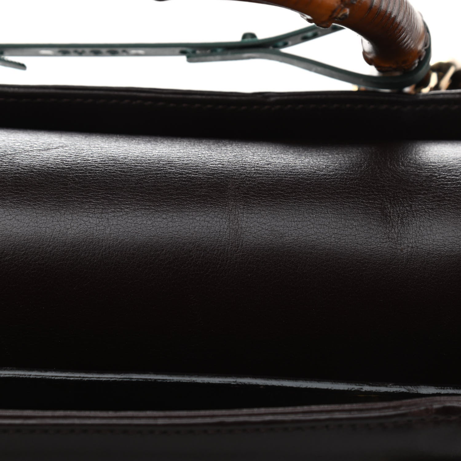 Gucci Calfskin Bamboo Tote Burgundy 8 of 13