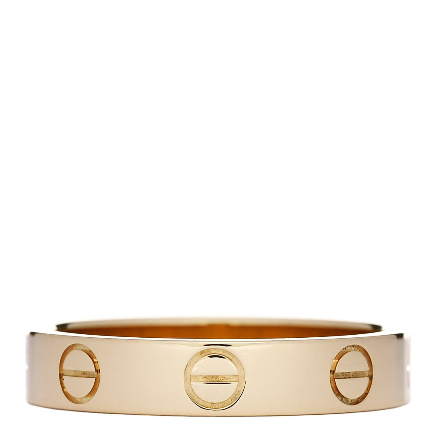 18K Yellow Gold 3.5mm LOVE Wedding Band Ring 51 5.75