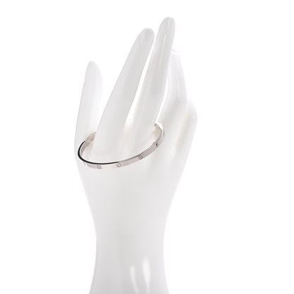 Cartier 18K White Gold Small LOVE Bracelet 18 2 of 5
