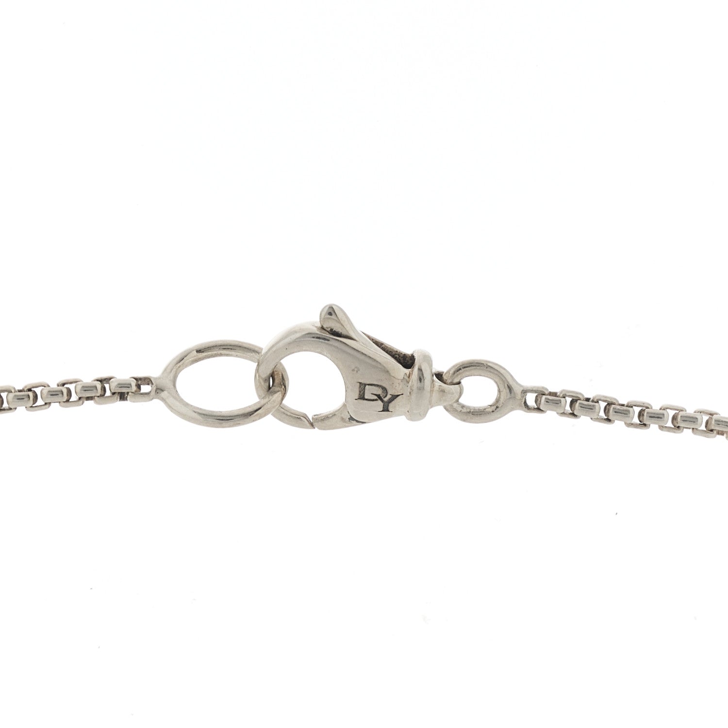 David Yurman Sterling Silver Diamond Petite Infinity Pendant Necklace 4 of 6