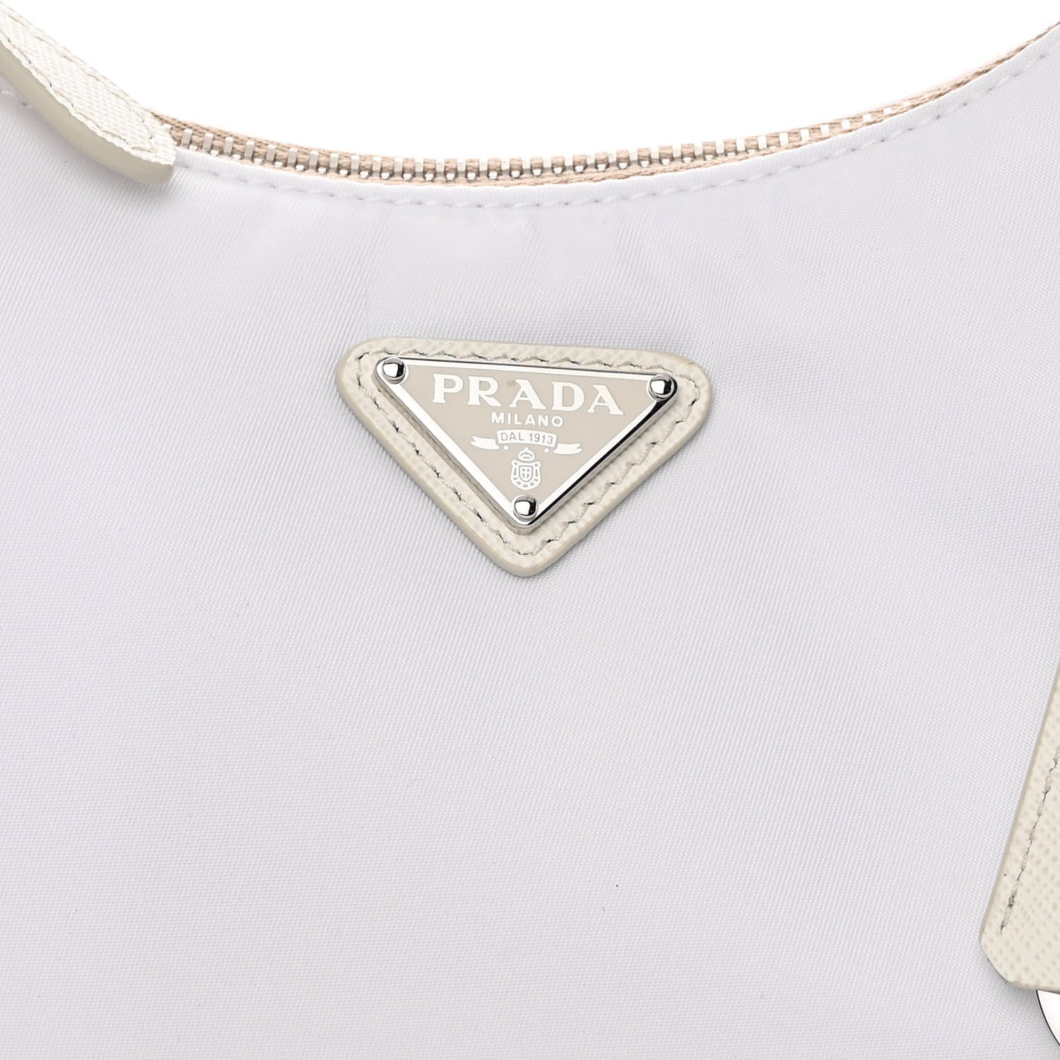 Prada Nylon Re-Edition 2005 Shoulder Bag White 9 of 11