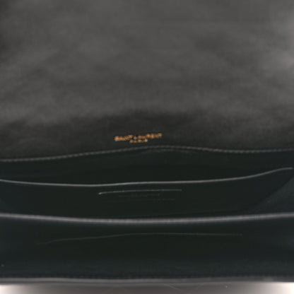 Saint Laurent Lambskin Quilted Monogram Medium Solferino Satchel Black 5 of 11