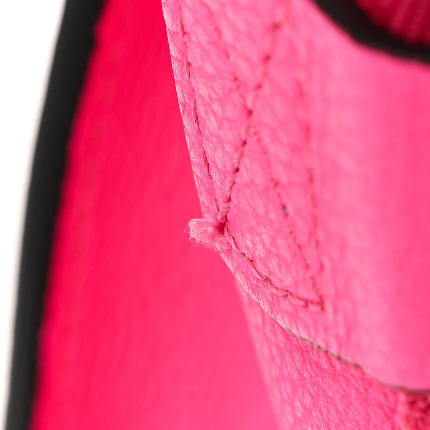Drummed Calfskin Mini Luggage Fluo Pink