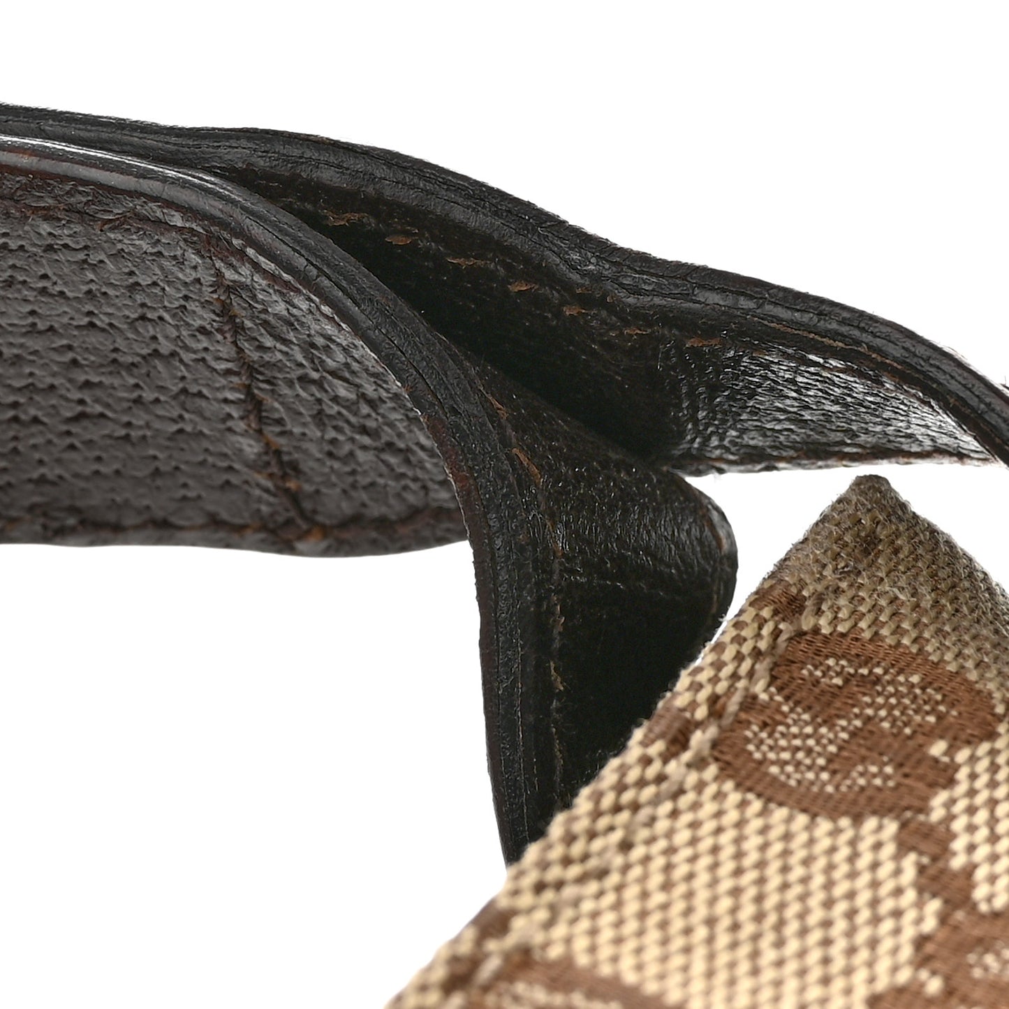 Monogram Flat Messenger Bag Dark Brown