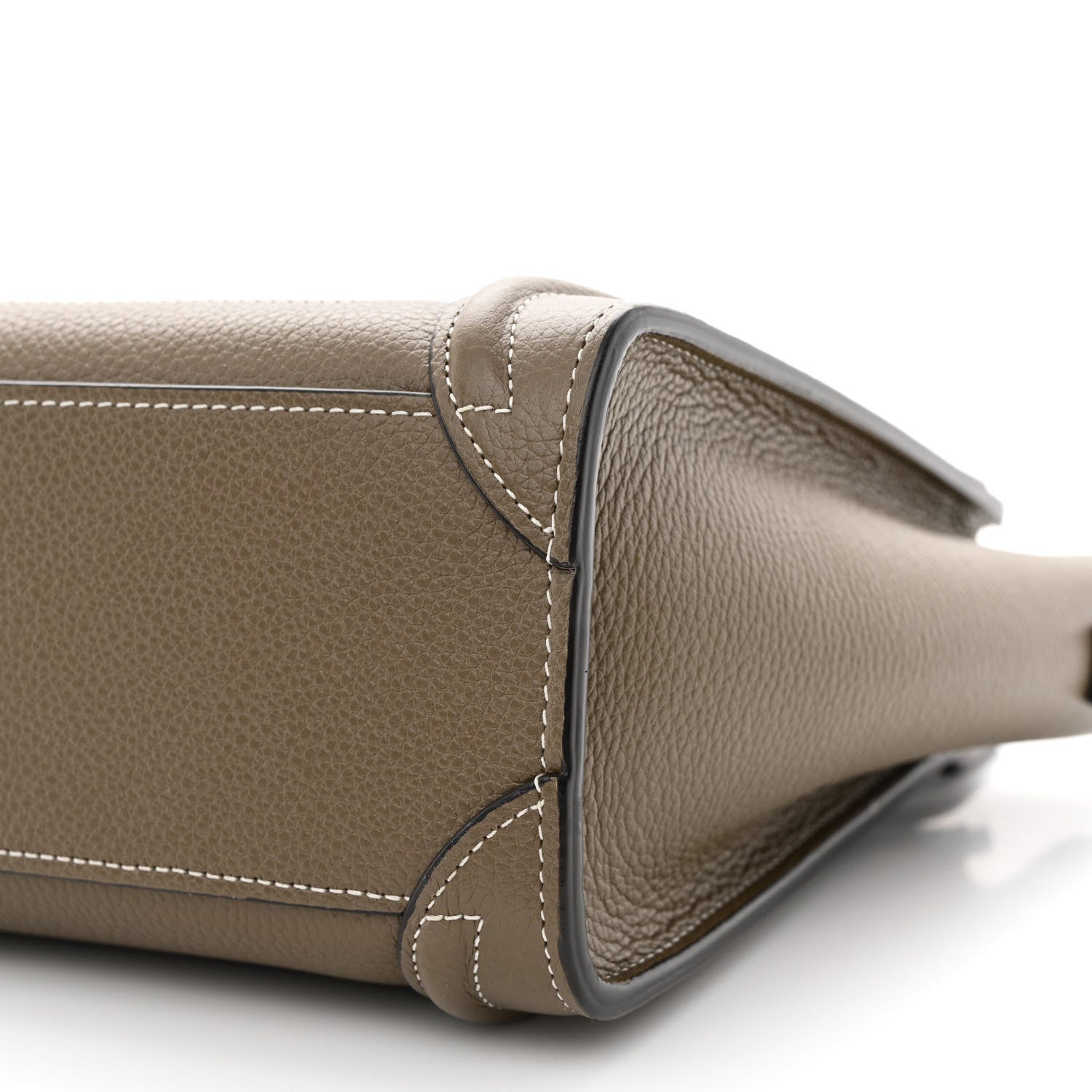 Celine Drummed Calfskin Nano Luggage Souris 10 of 10