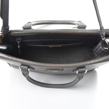 Prada Saffiano Medium Galleria Double Zip Tote Marmo 6 of 12