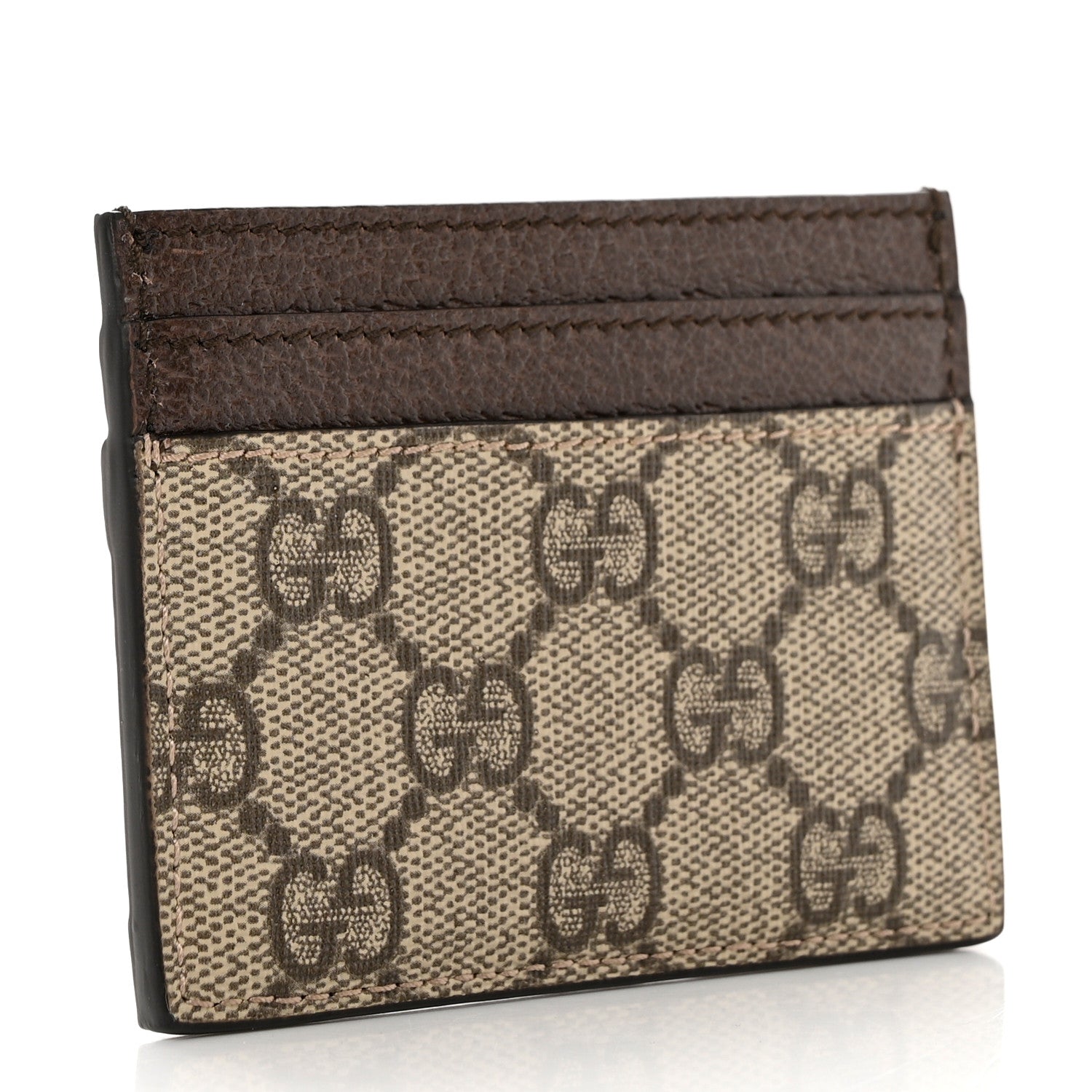 Gucci GG Supreme Monogram Ophidia Card Holder Brown 3 of 7