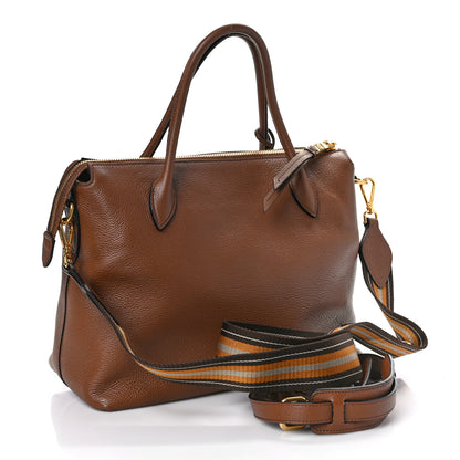 Prada Vitello Daino Shopping Tote Brown 2 of 7