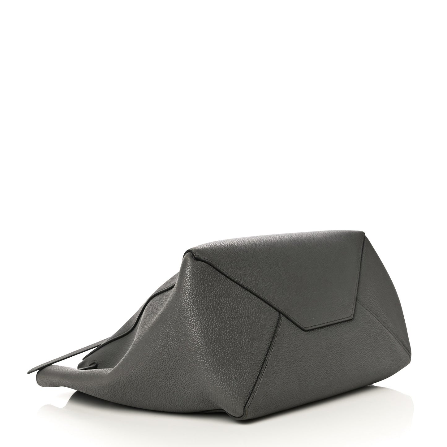 Soft Grained Calfskin Small Belt Cabas Phantom Grey