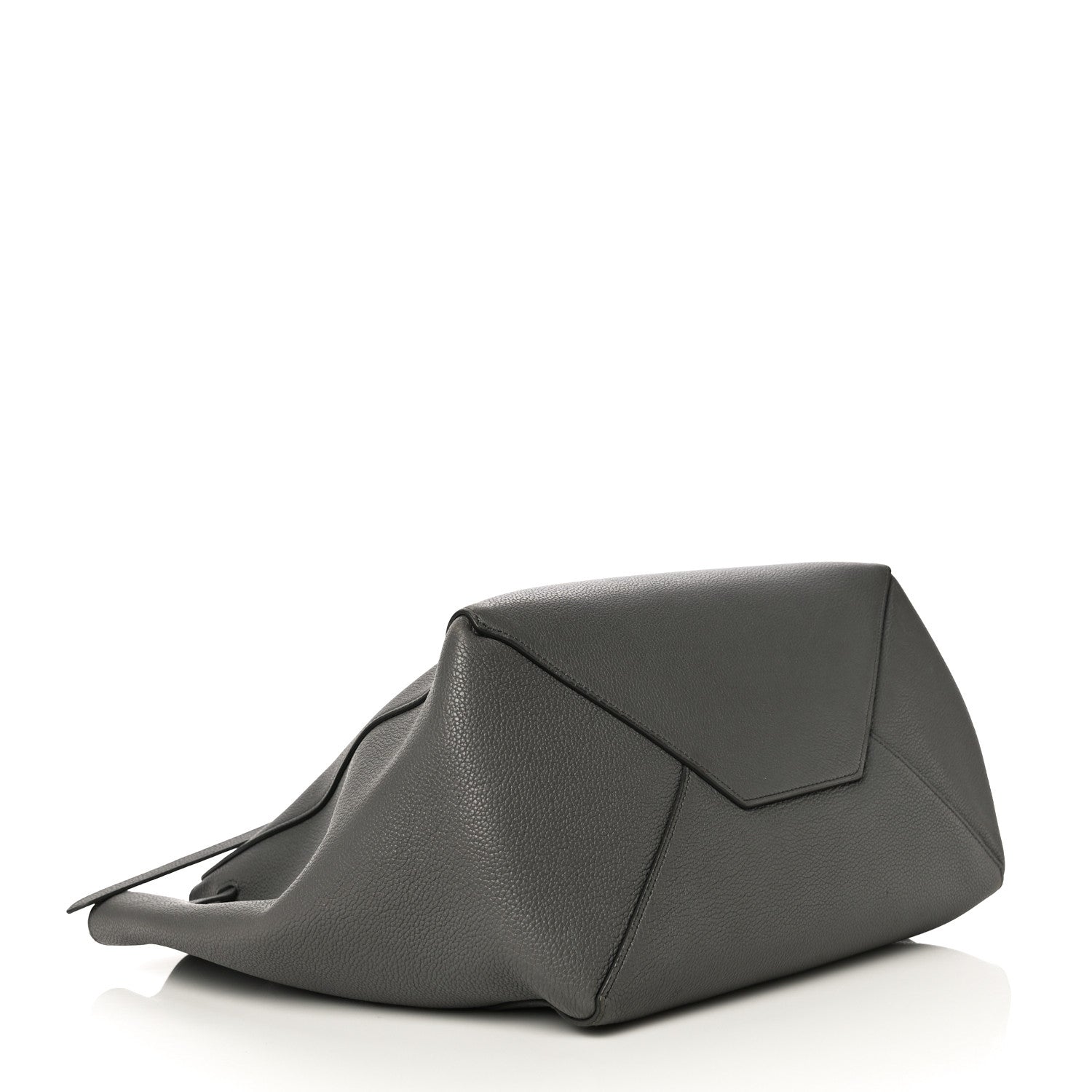 Celine Soft Grained Calfskin Small Belt Cabas Phantom Grey 4 of 15