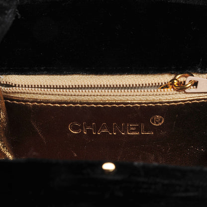 Chanel Velvet Kiss Lock Shoulder Bag Black 5 of 8