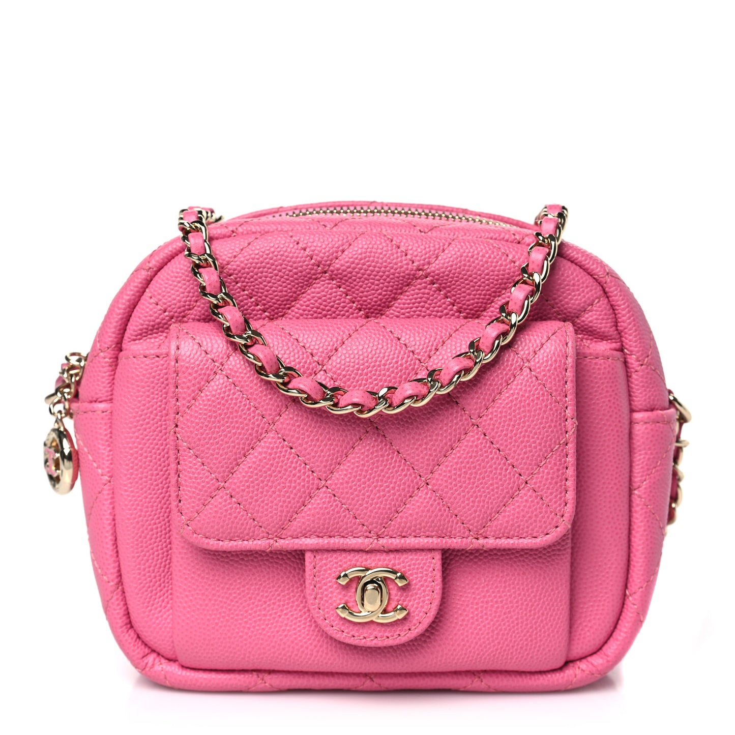 Caviar Quilted CC Day Camera Case Pink