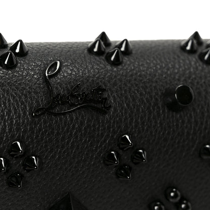 Christian Louboutin Calfskin Spikes Loubinthesky Paloma Clutch Black 8 of 11