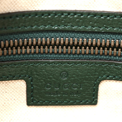 Gucci Monogram GG Mignon Textured Dollar Calfskin GG Supreme Monogram Quilted Mini GG Belt Bag Green Beige Ebony 6 of 10