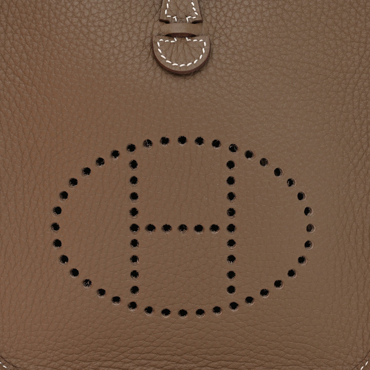 Hermes Taurillon Clemence Evelyne TPM Etoupe 8 of 10
