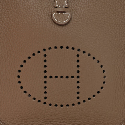 Hermes Taurillon Clemence Evelyne TPM Etoupe 8 of 10