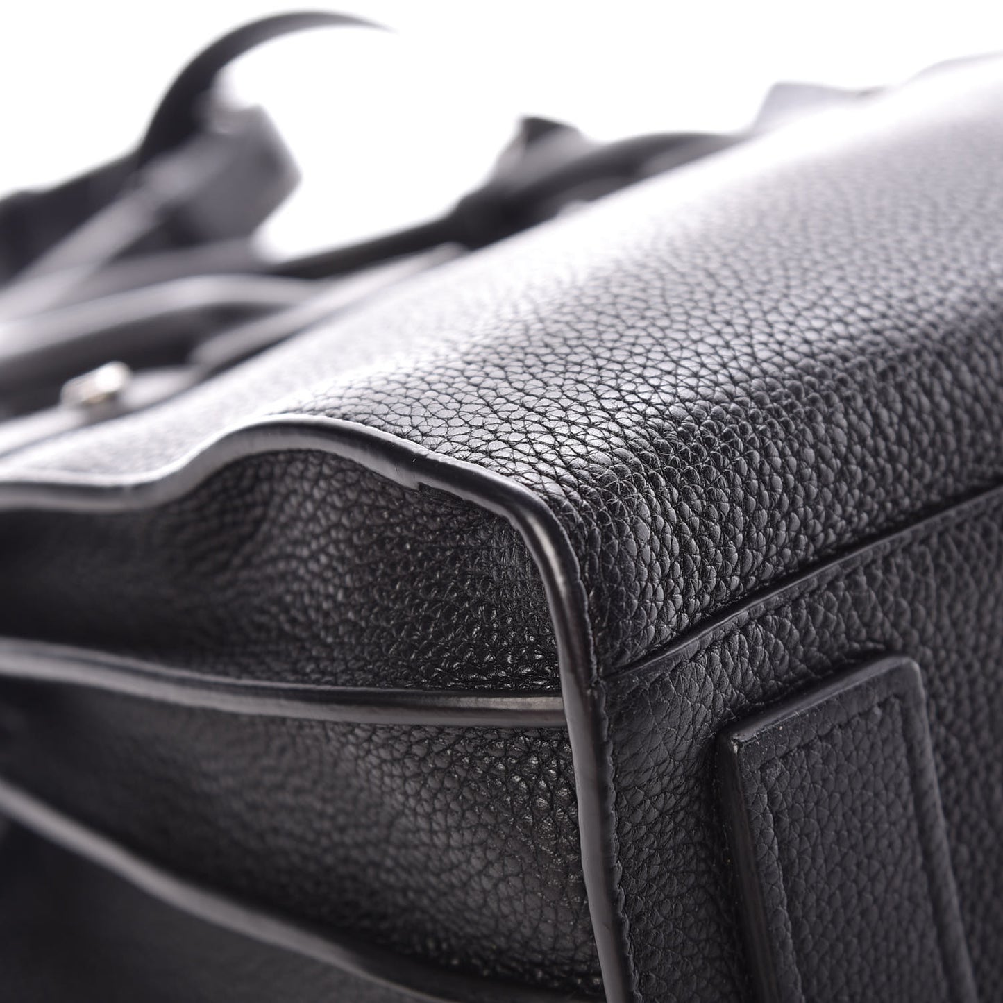 Grained Calfskin Baby Sac De Jour Souple Black