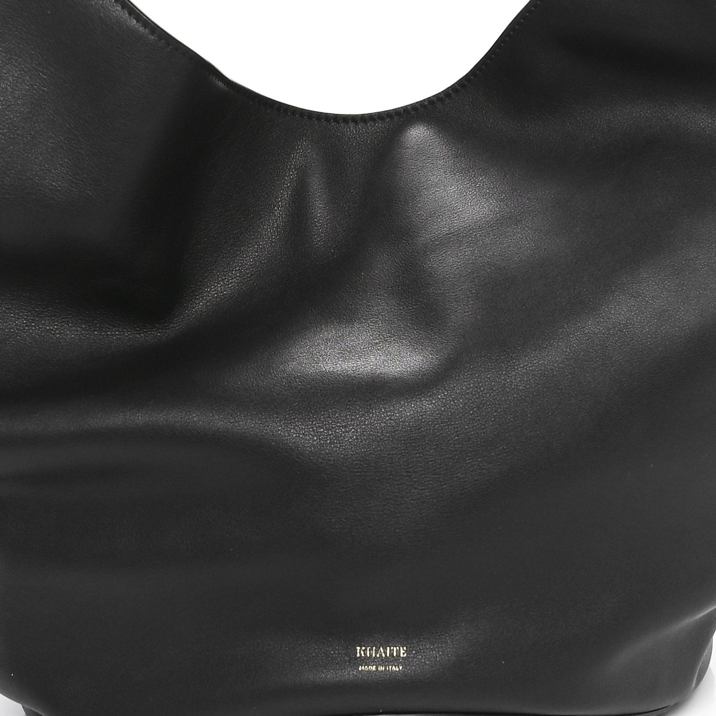 Calfskin Medium Lotus Tote Black