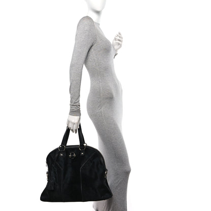 Saint Laurent Calf Hair Large Muse Black 3 of 14