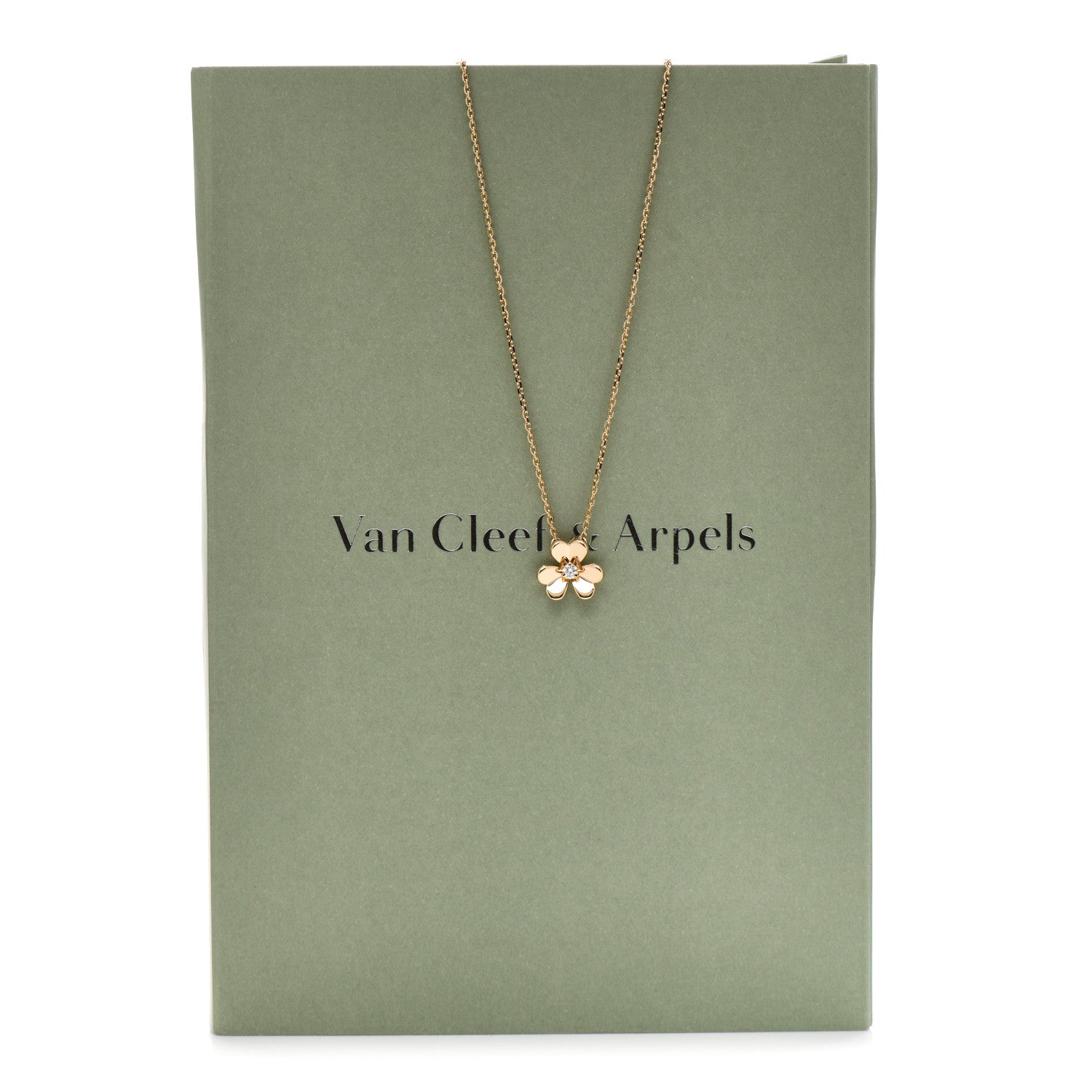 Van Cleef & Arpels 18K Yellow Gold Diamond Mini Frivole Pendant Necklace 6 of 6