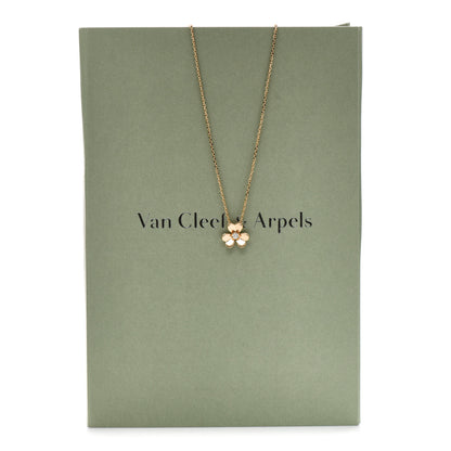 Van Cleef & Arpels 18K Yellow Gold Diamond Mini Frivole Pendant Necklace 6 of 6