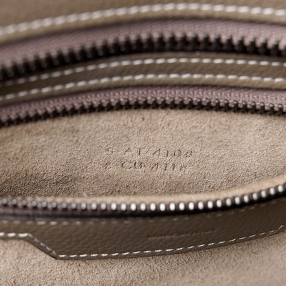 Celine Drummed Calfskin Micro Luggage Souris 7 of 10