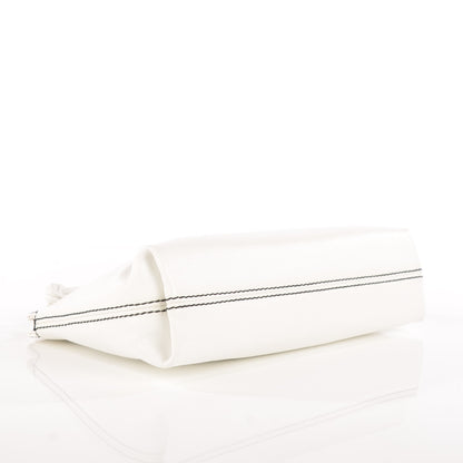 Chanel Caviar Resin CC Zip Clutch White 4 of 7