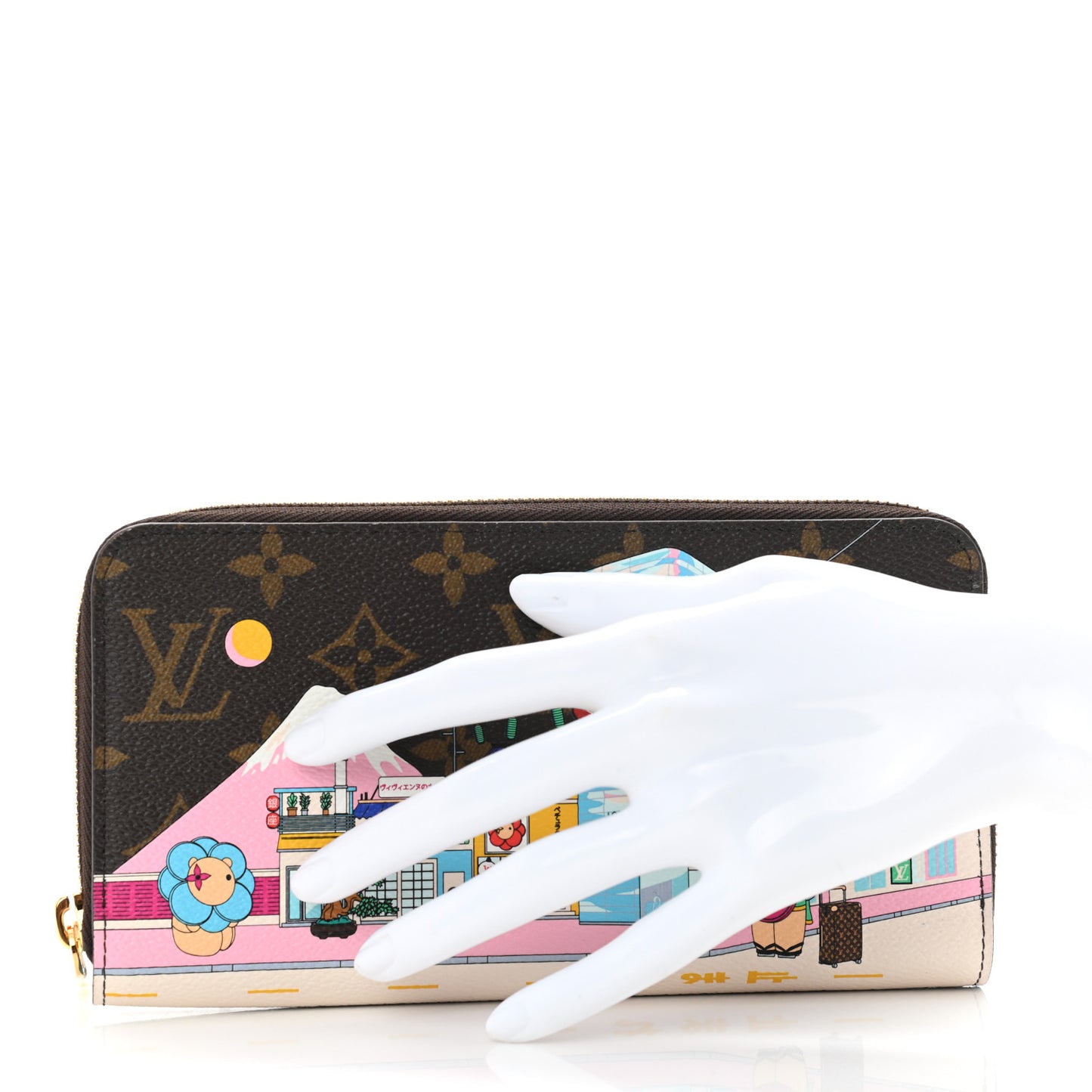 Damier Ebene 2022 Christmas Animation Toyko Zippy Wallet